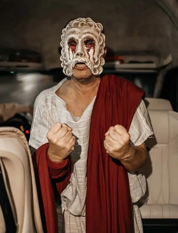 Ancient Greek Theatre Performance live on the Bus Tour