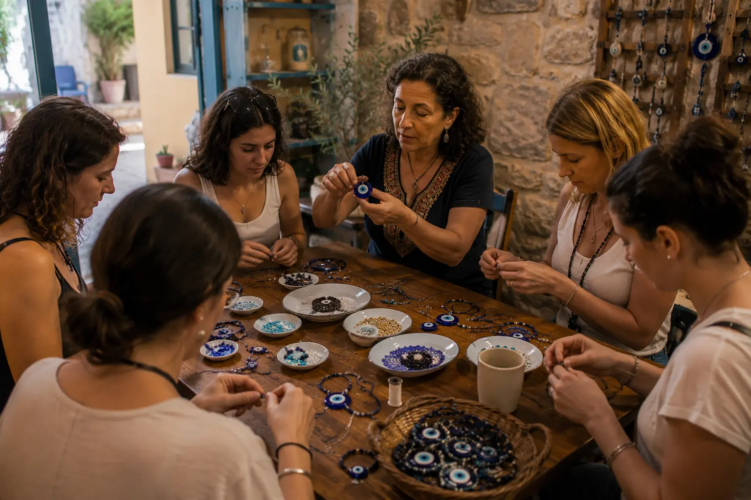 Make Your Own Mati in Athens with a hands-on evil eye weaving workshop.
